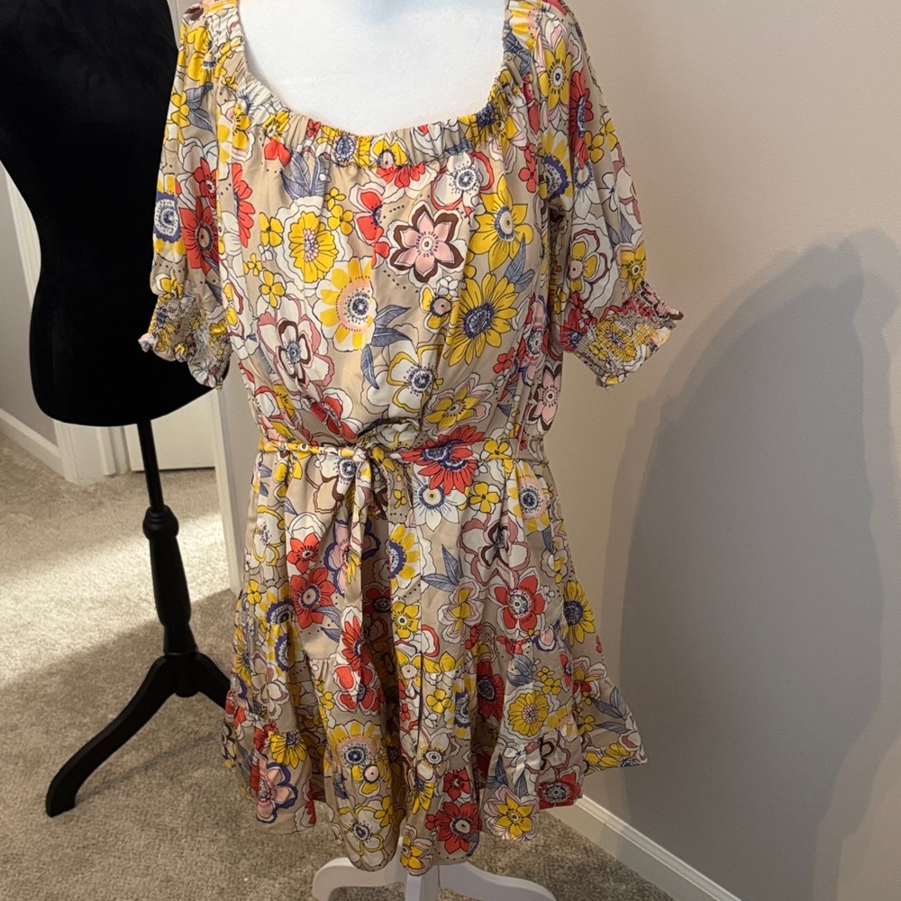 Tori Richard Floral Mini Dress - Multicolor